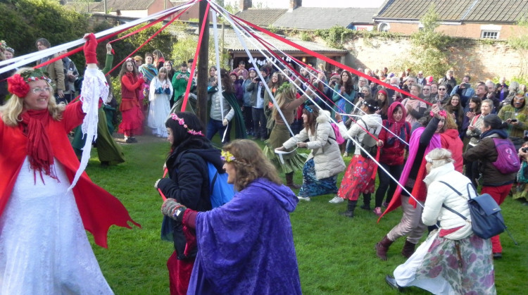 The day's events will culminate in a parade starting at 12:30 PM, making its way to Bushy Coombe via the White Spring.  (Photo:The Chalice Well) 