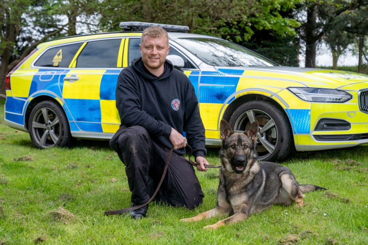 PC Ben Norfolk and Cooper