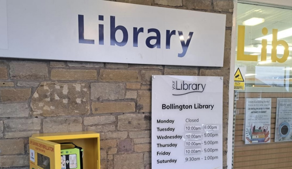 Bollington Library was recently subject to reduced opening hours. Now, it could be facing permanent closure. (Image - Macclesfield Nub News) 