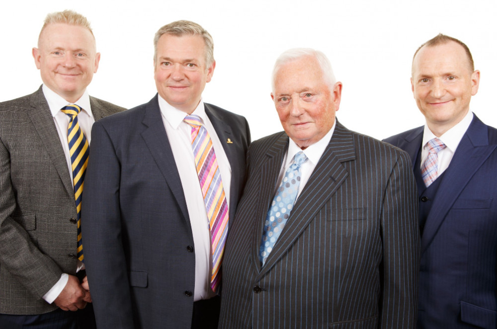Swansway Motor Group Chairman and Directors (left to right): Peter Smyth, David Smyth, Michael Smyth, and John Smyth (Image - Swansway Motor Group)