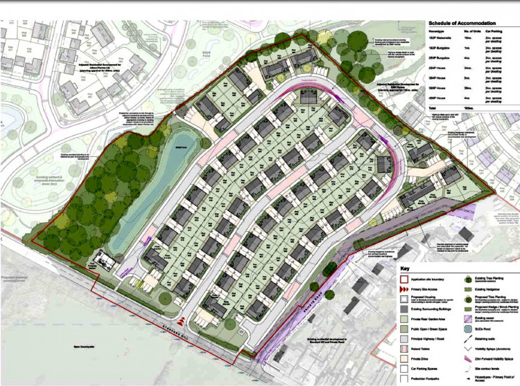 A plan for the proposed development from last year when the application was submitted. Image: brp Architects/North West Leicestershire District Council