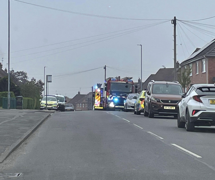 Police and fire crews were called to Beveridge Close, Meir, just before 3.45am this morning (Nub News).