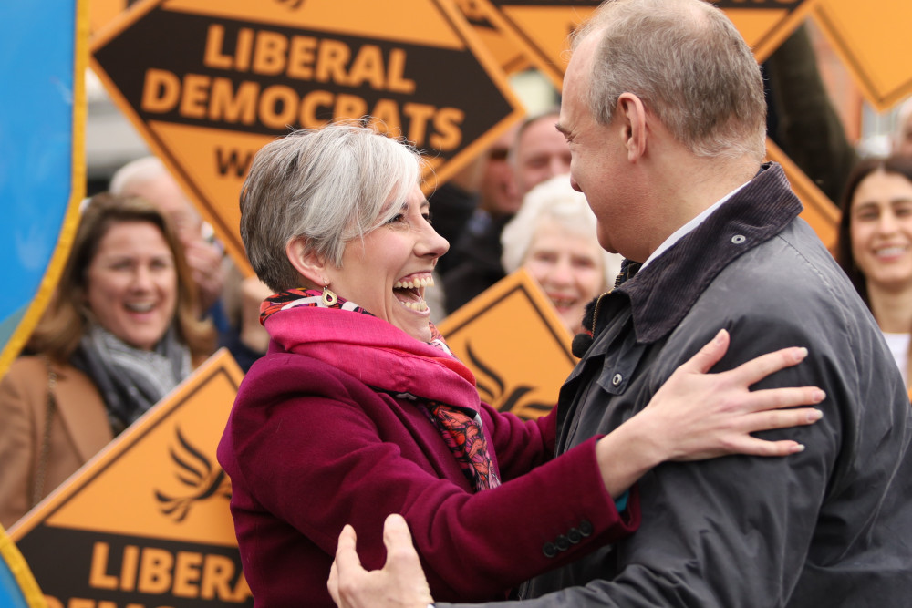 Daisy Cooper and Sir Ed Davey. CREDIT: LDRS