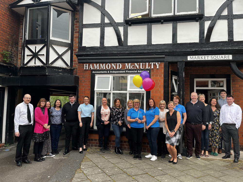 Staff have done a walking relay round Congleton Park today (Tuesday) in memory of their former colleague. (Photo:  Hammond McNulty)