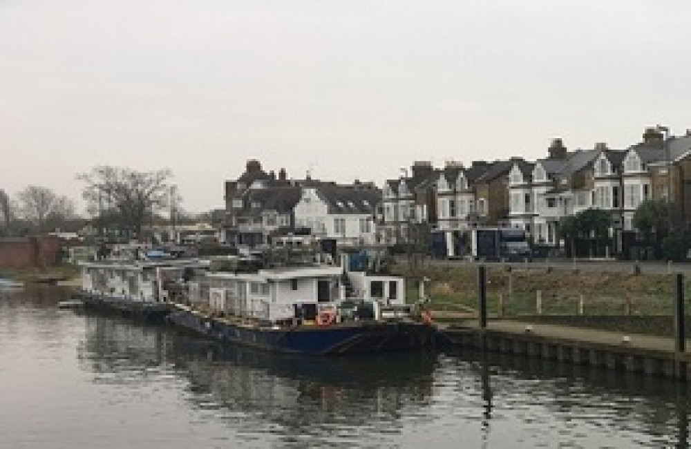 Alistair Trotman's two houseboats moored illegally on the River Thames for which he was fined £800, losing a subsequent appeal against his conviction. (Photo: Environment Agency)