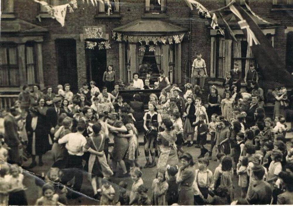 79 years agao VE Day was celebrated with street parties, including this one in Grove Road, Grays