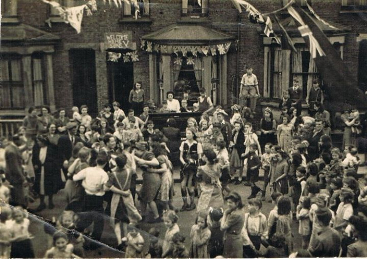 79 years agao VE Day was celebrated with street parties, including this one in Grove Road, Grays