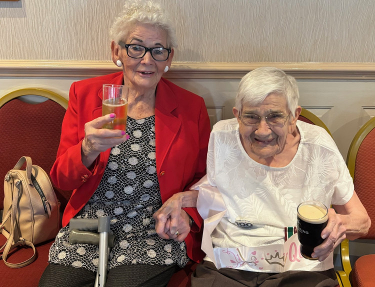 May Banyard and Gwen Lewis celebrate their birthdays.