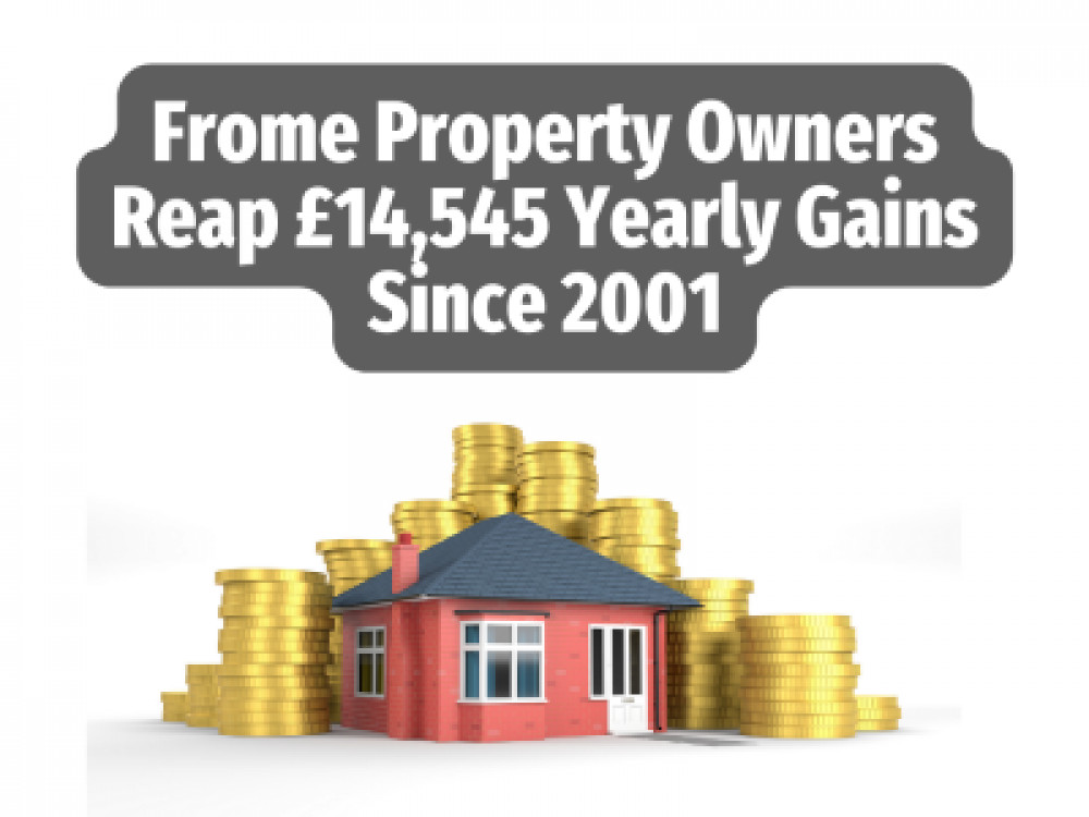 The annual profit for an average Frome home, adjusted for inflation, stands at £8,904.