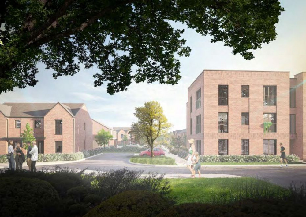 Plans have been submitted for a 'modern day residential' development of up to 80 new affordable homes in Heald Green (Image - SMBC planning portal)