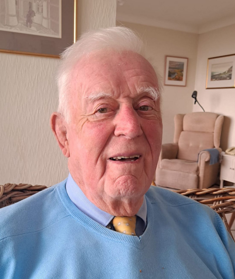 Colin Evans at home in Penarth.