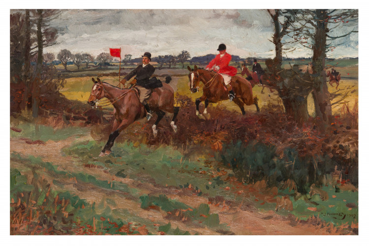 Chiswick Auctions has sold an artwork from Sir Alfred Munnings for over £87,000