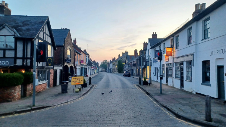 Oakham High Street will be closed from Church Street to Mill Street. Image credit: Martin Brookes.
