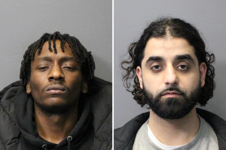 (Left to right) Necho Lewis and Kaoen Tarahkel have been jailed for firearm offences after a gun was found in an address in Ealing (credit: Met Police).