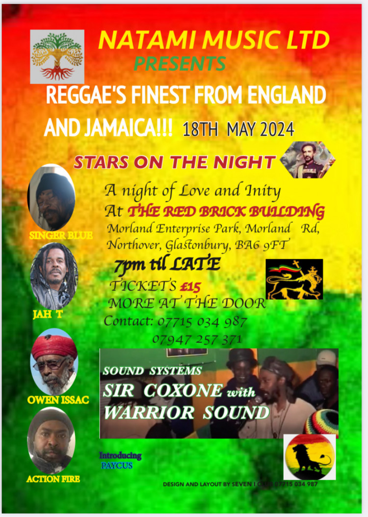 Natami Music Presents:  Reggae’s Finest from England and Jamaica!  A night of love and unity