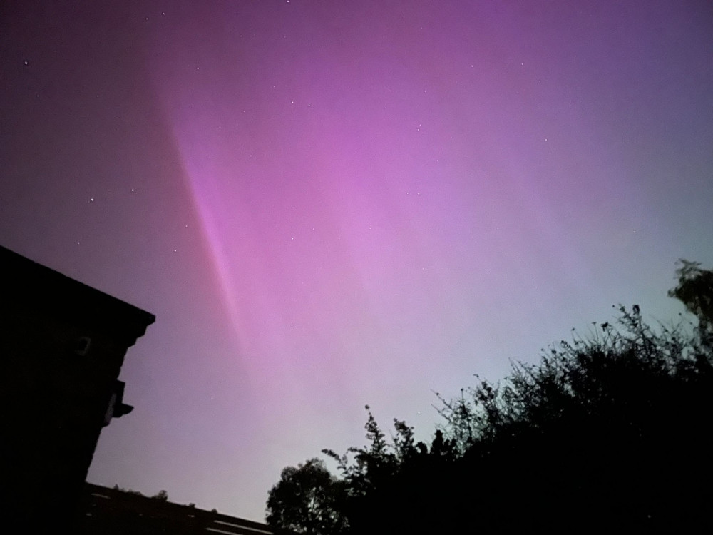 The Northern Lights captured over Teddington. (Photo: Becky Philpott)