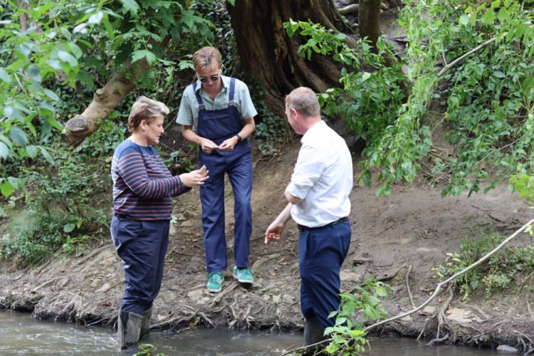 Sarah Dyke at the River Frome at Farleigh Hungerford (image supplied)