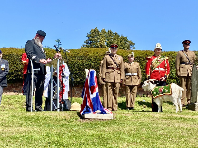 The original rededication service was held 12 months ago at Ashby Cemetery. Photo: Ashby Nub News