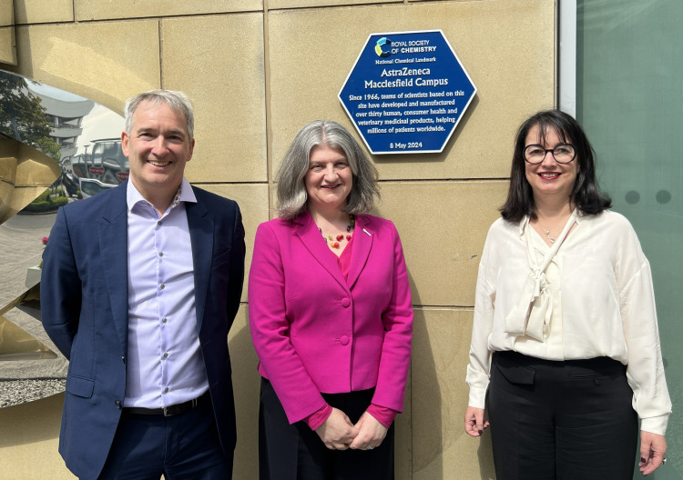 A Hurdsfield employer has received a new blue plaque in what is a celebratory year for the firm. 