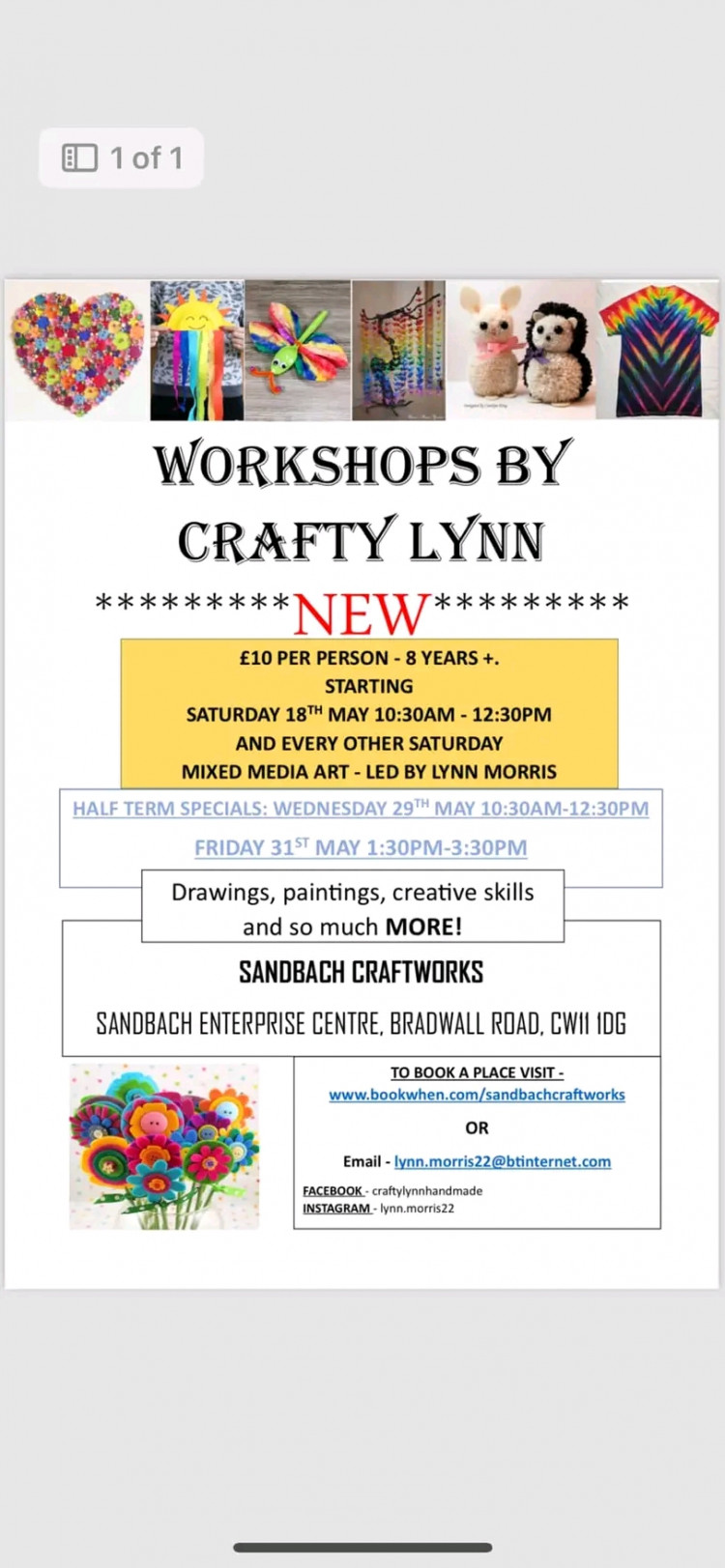 Arts&Crafts Workshops