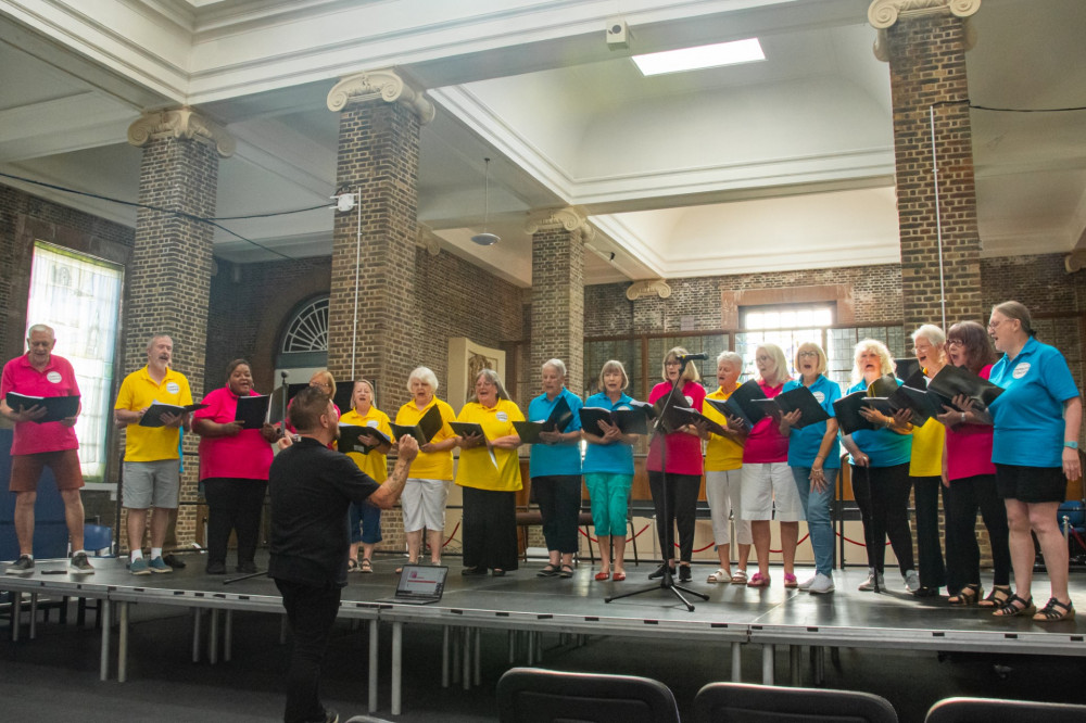 Thurrock Voices at Tilbury under the direction of Daryl Branch.