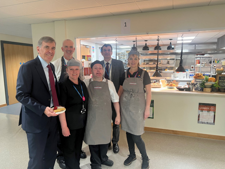 David Rutley MP recently visited King's School Macclesfield, to see their support of The Rossendale Trust's WorkTaste programme. 