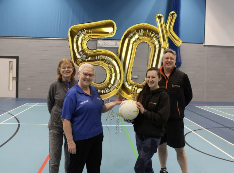 Susan Whitley & Christine Percival, Everybody Volunteers, Abby Jones Lead Sports Coach, Keith Rogers Sports Lead – Youth Participation & Volunteering at Everybody Health & Leisure, the latter two especially being familiar faces in Macclesfield. (Image - Everybody Macclesfield) 