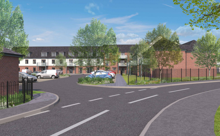 Plans have been approved for 54 new retirement living apartments in Davenport, on the site of the former Trinity Methodist Church (Image - TDC Architects / SMBC planning portal)