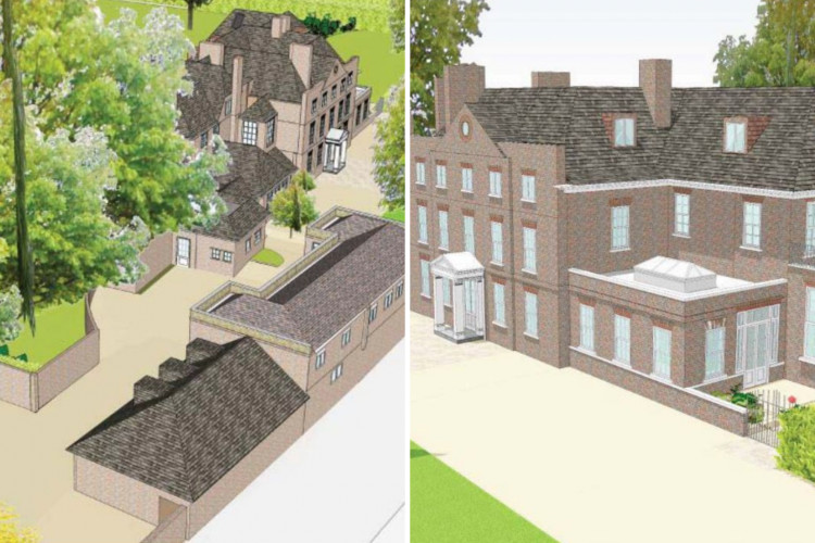 An artist impression of Manor House (right) and Coach House (left) in Richmond (credit: Planning application).