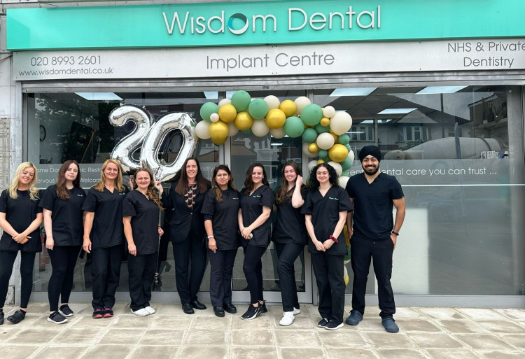 Wisdom Dental in Acton, west London recently celebrated its 20th birthday (credit: Wisdom Dental).