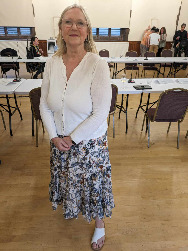Cllr Kathryn Flavell at her last council meeting. (Photo: Nub News)