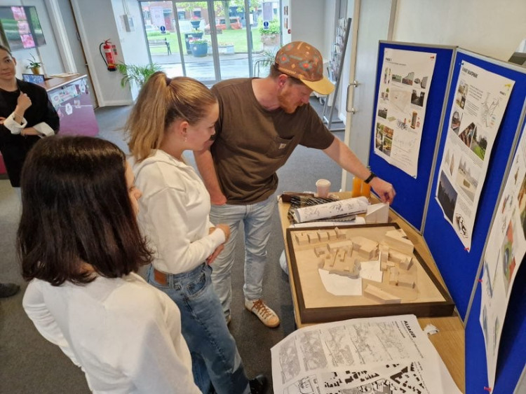 Final designs on the Milton Park project were presented to Alsager. (Photo: Photo: Adriana Sokolava, Manchester School of Architecture)  