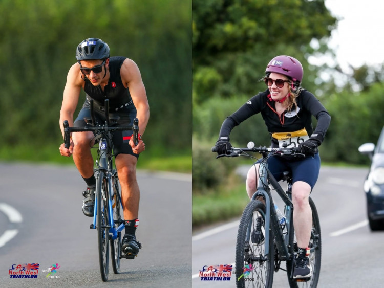 The owners of Crown Bank Dental take part in the Cheshire Triathlon this weekend. (Photo: Dr Janine Doughty) 