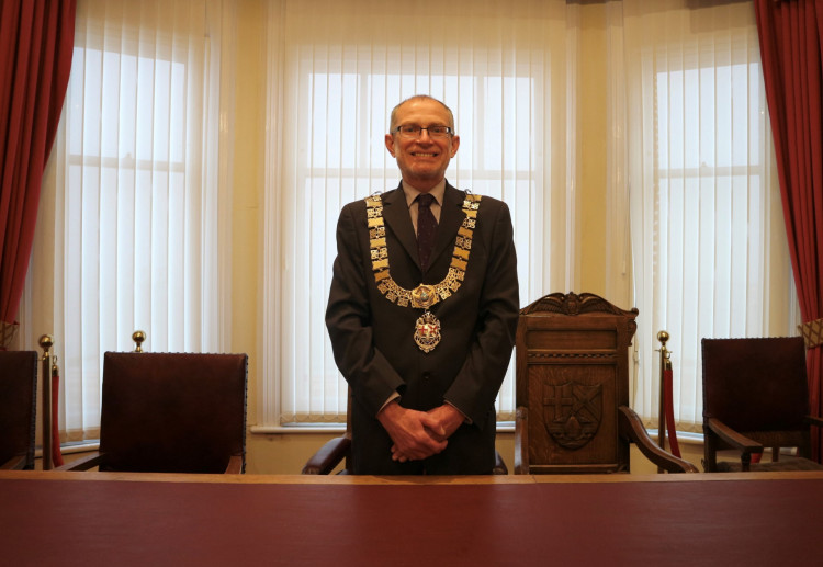 New Mayor Councillor David Rowe.