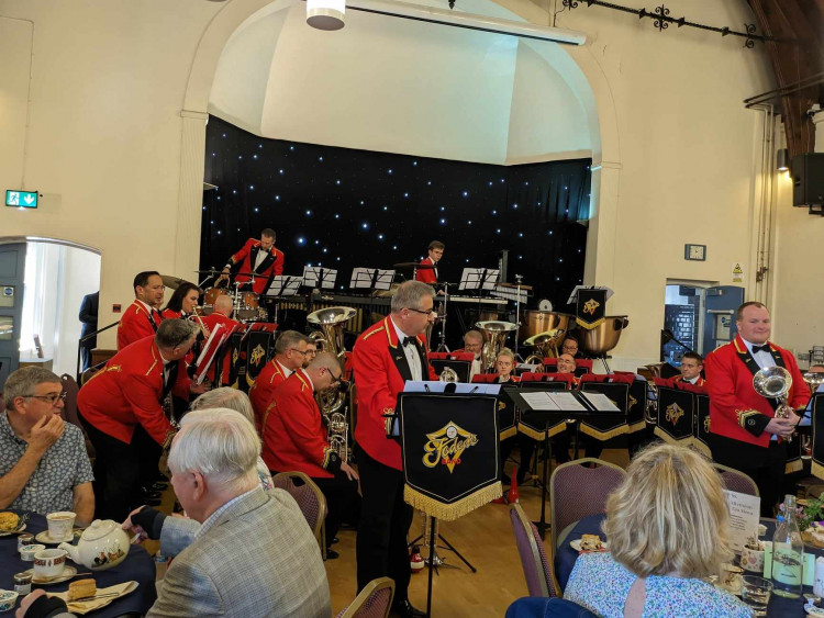 Foden's Band delighted the audience at yesterday's afternoon tea. (Photo: Nub News) 