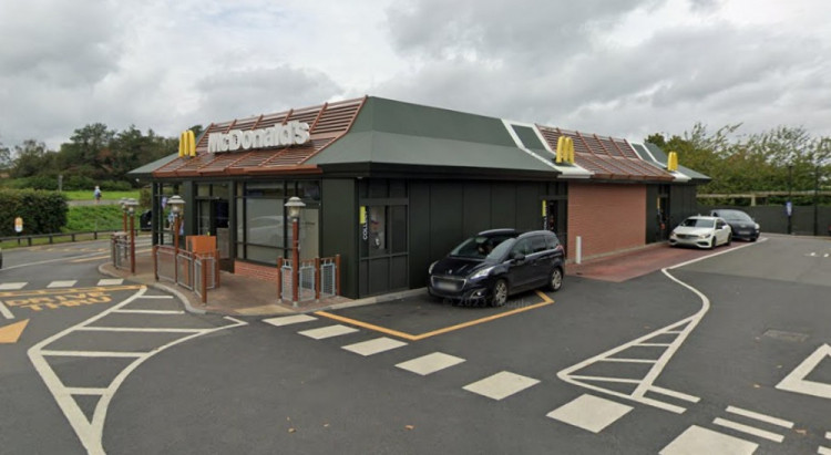 The sign would have been installed at the Queensway McDonald's (image via Google Maps)