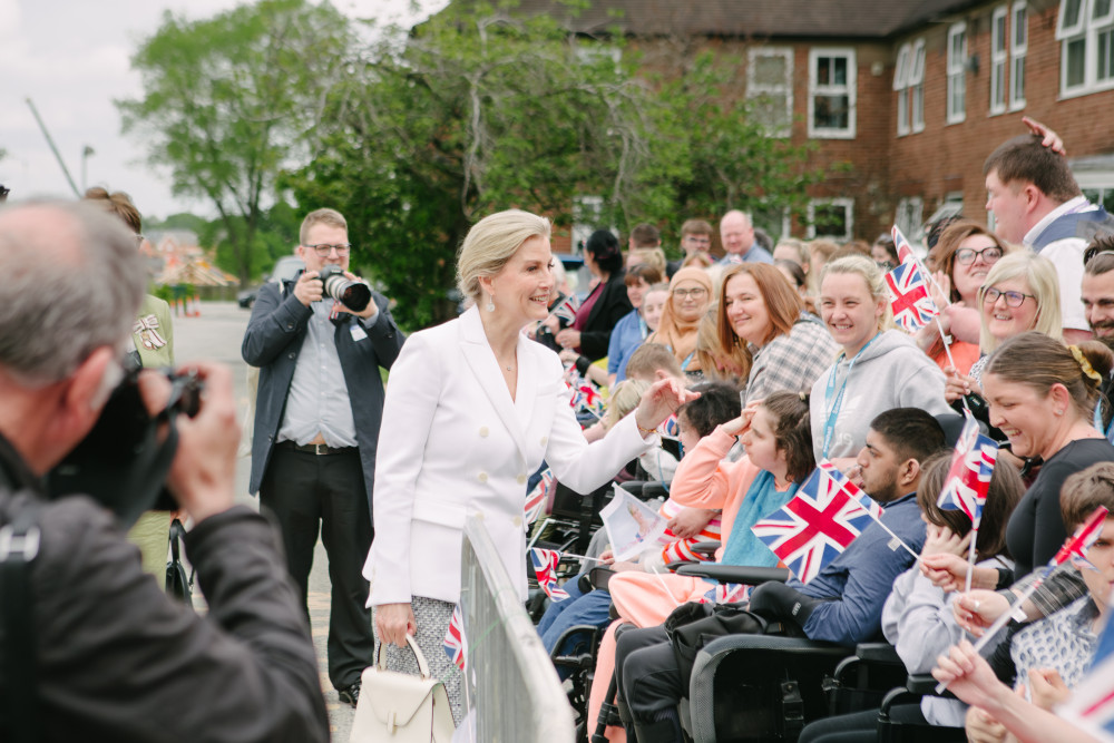 Her Royal Highness the Duchess of Edinburgh visited the Seashell Trust in Cheadle, taking a tour of the charity and meeting staff and students (Image - Seashell Trust)