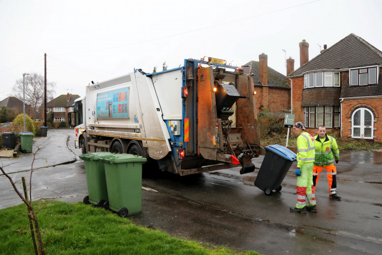 Bin collections will be moved by a day following the bank holiday (image via SWNS)