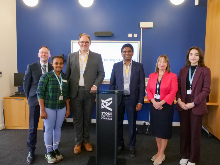 Dr. Chandra Kanneganti and Gareth Snell attended a 'question time' style event this week (Stoke-on-Trent College).