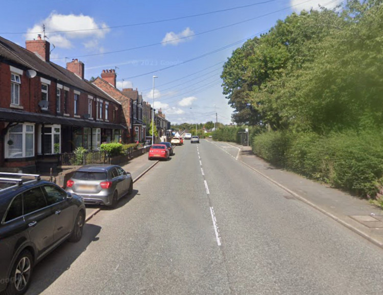 Police were called to Kidsgrove Road, Goldenhill, on Sunday evening (Google).