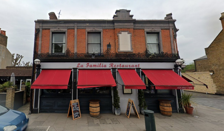 Mr Hogg visited Hampton Hill restaurant La Familia on 26 January. (Photo: Google Maps)