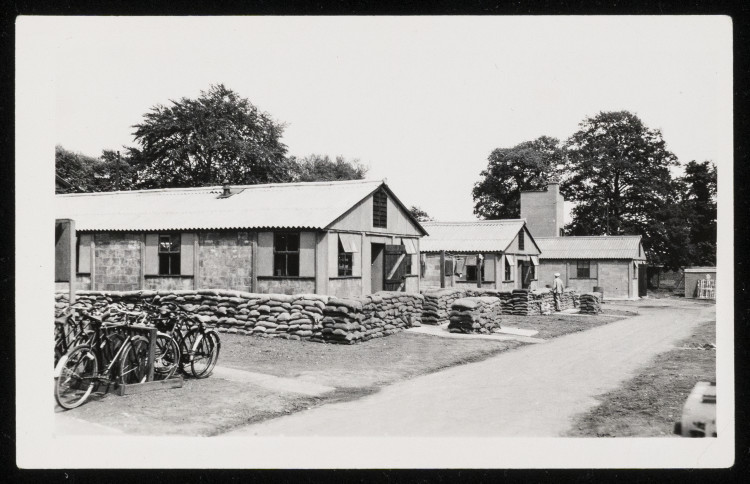 Some of the brick buildings of Camp Griffss, a US military base that sprang up in Bushy Park during the Second World War. (Photo: The Royal Parks)