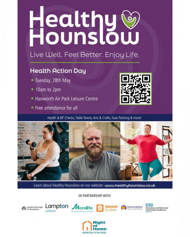 Join Healthy Hounslow for free health checks and activities (credit: Healthy Hounslow).