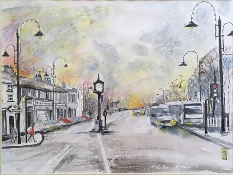 Original Watercolour by Jackie Sumerfield.