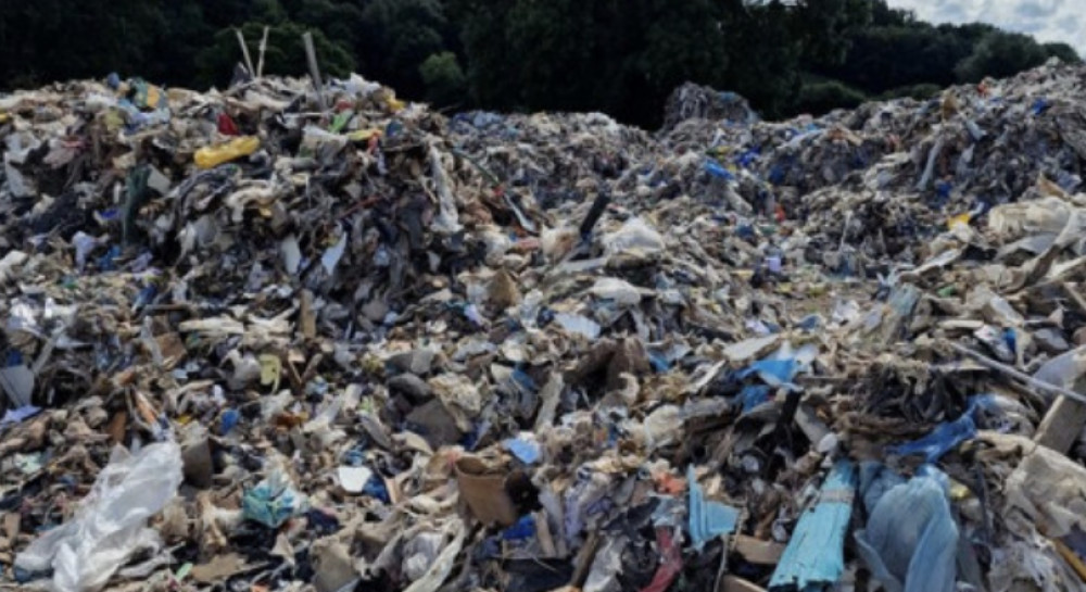 A fly-tipping site in Macclesfield, last year. (Image - Macclesfield Police)