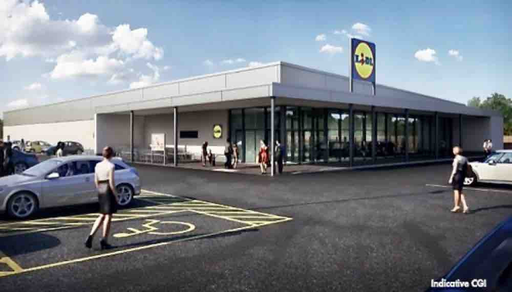 An artist's impression of the planned new Lidl supermarket in Ashby. Image: Lidl
