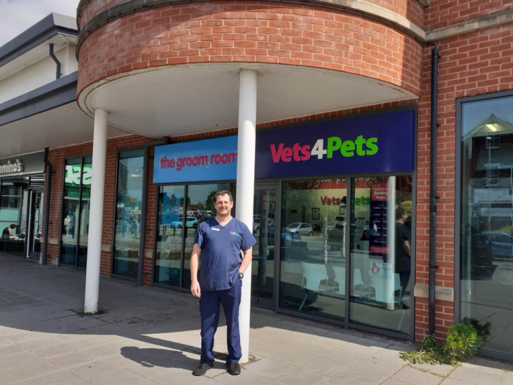 Vets for Pets Alsager's practice owner, Carl May, is warning cat owners to get their pets microchipped. (Photo: Nub News)  