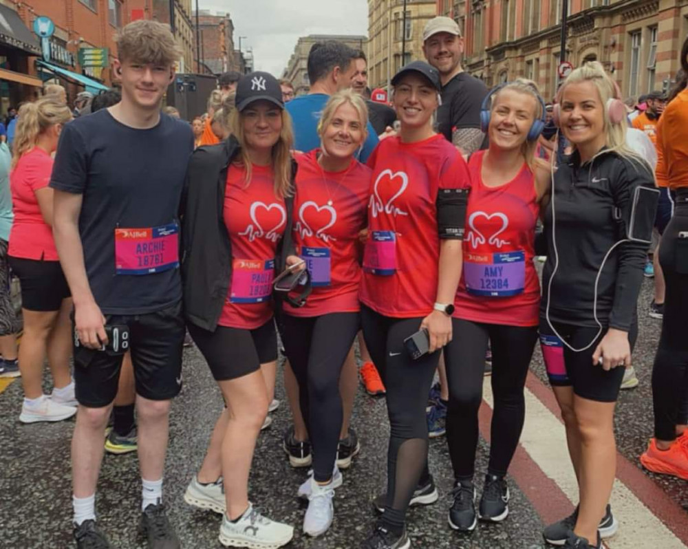 Well done to these Sandbach runners who took part in the Manchester 10K for the British Heart Foundation. (Photo:  Lydia Cooper) 