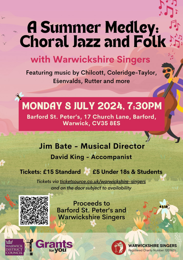 A Summer Medley: Choral Jazz and Folk with Warwickshire Singers