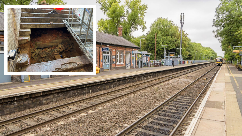 The near 200-year-old walls now lie right where the lifts were due to go (image via Network Rail)